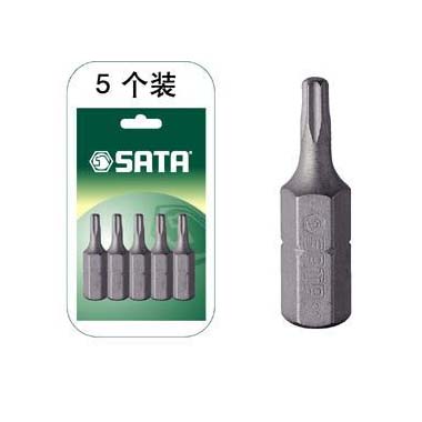 世達(dá)工具59245 5件套6.3MM系列25MM長(zhǎng)中孔花形旋具頭TT25