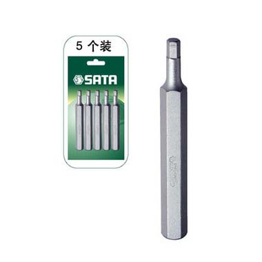 世達(dá)工具59575 5件套8MM系列70MM長(zhǎng)六角旋具頭8MM